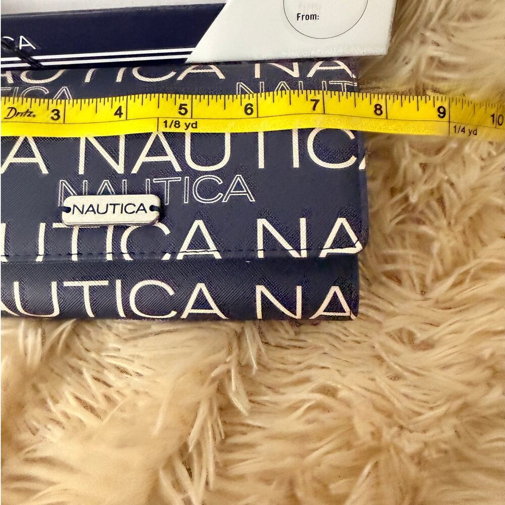 Nautica Money Manager Trifold Wallet – NWT – RFID – Indigo – Logo – Coin Pocket - Picture 2 of 8